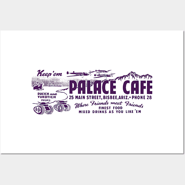 WWII Palace Cafe Bar Bisbee Arizona Wall Art by historicimage